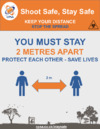 CPSA SARS COV 2 Shoot Safe Stay Safe Poster Safety