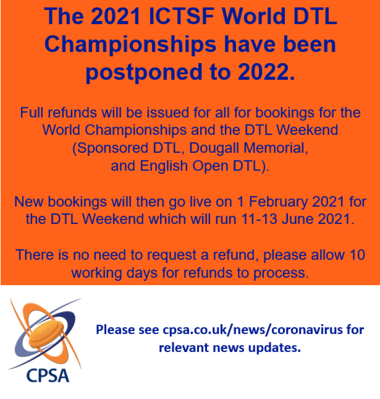 ICTSF World DTL Championships Postponed Again