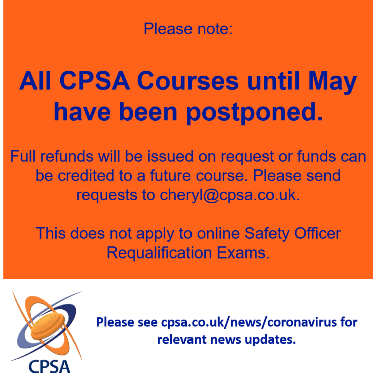 Courses Postponed